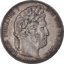 Moneta, Francia, Louis-Philippe, 5 Francs, 1848, Strasbourg, MB+, Argento
