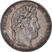 Moneta, Francia, Louis-Philippe, 5 Francs, 1848, Strasbourg, MB+, Argento