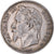 Moeda, França, Napoleon III, 5 Francs, 1868, Strasbourg, VF(30-35), Prata