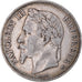 Moeda, França, Napoleon III, 5 Francs, 1868, Strasbourg, VF(30-35), Prata