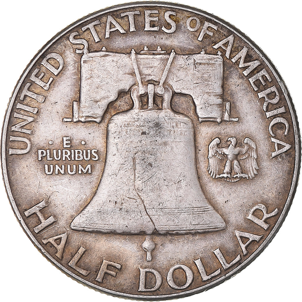 Coin, United States, Franklin Half Dollar, Half Dollar, 1953, U.S. Mint