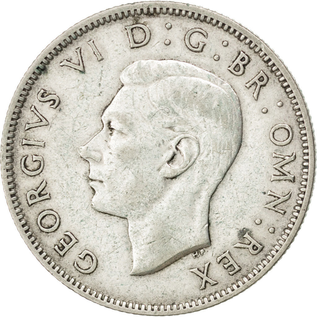 Coin, Great Britain, George VI, Florin, Two Shillings, 1943, EF(40-45), Silver