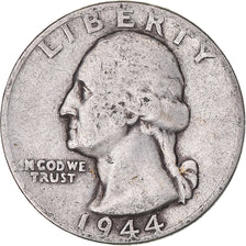 Coin, United States, Washington Quarter, Quarter, 1944, U.S. Mint, Philadelphia