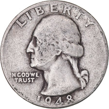 Coin, United States, Washington Quarter, Quarter, 1948, U.S. Mint, Denver