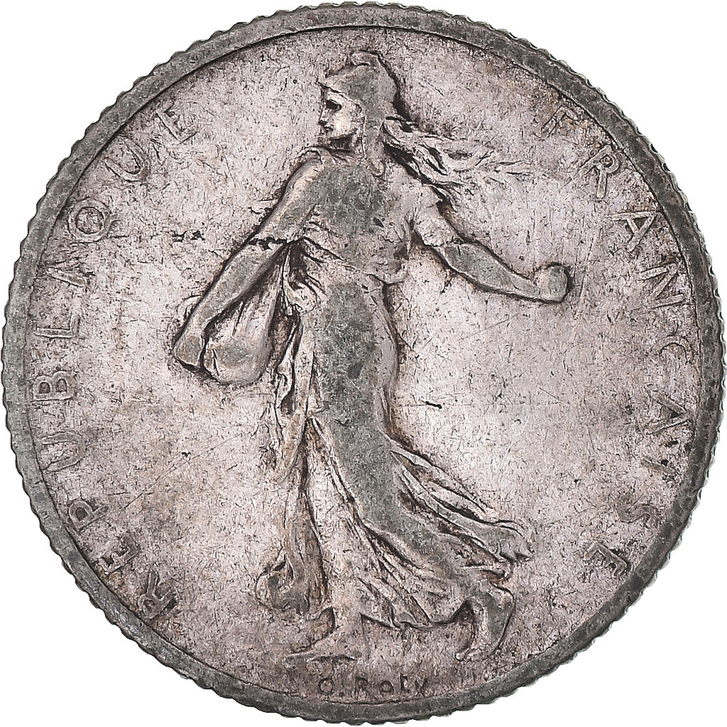 Coin, France, Semeuse, Franc, 1906, Paris, VF(20-25), Silver, KM:844.1