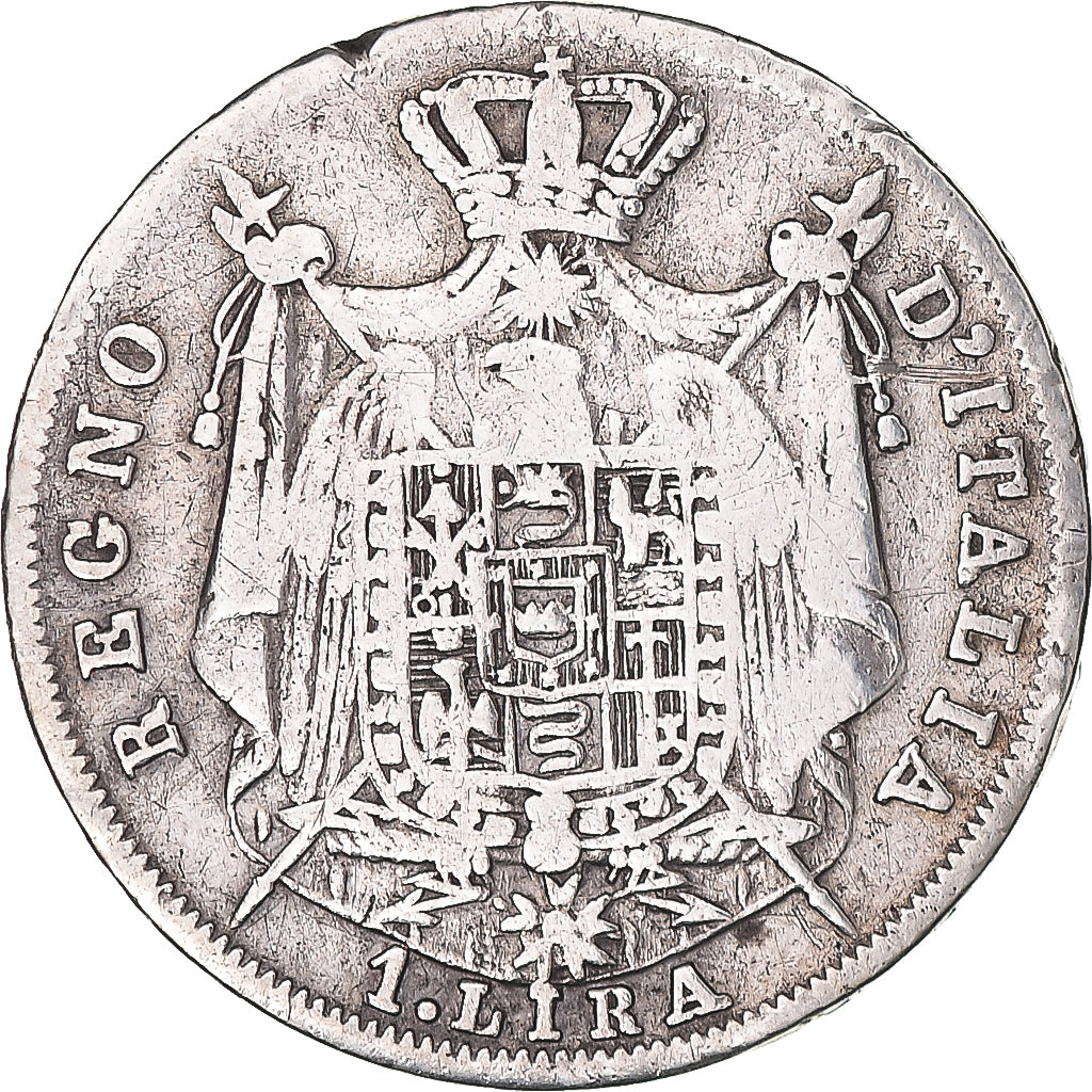 Münze, Italien Staaten, KINGDOM OF NAPOLEON, Napoleon I, Lira, 1810, Milan