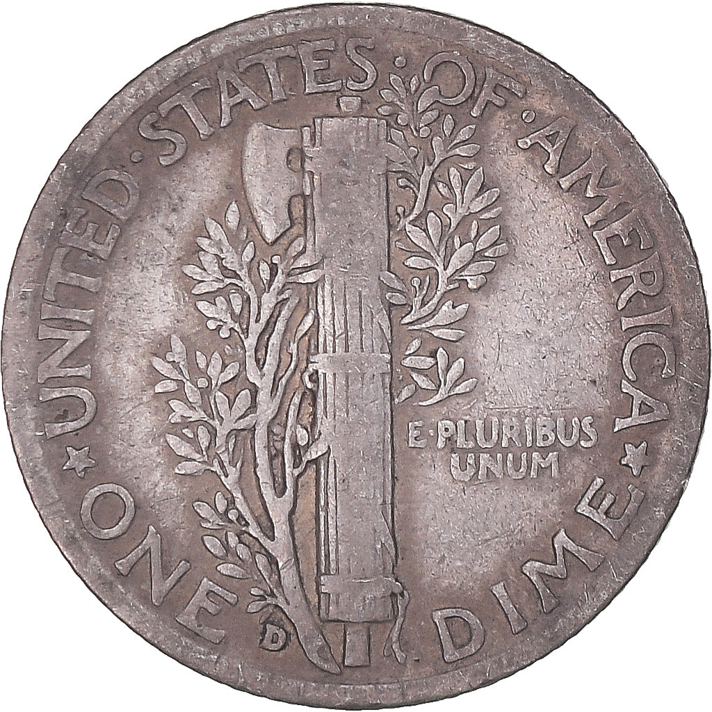 Coin, United States, Mercury Dime, Dime, 1936, U.S. Mint, Denver, VF(30-35)