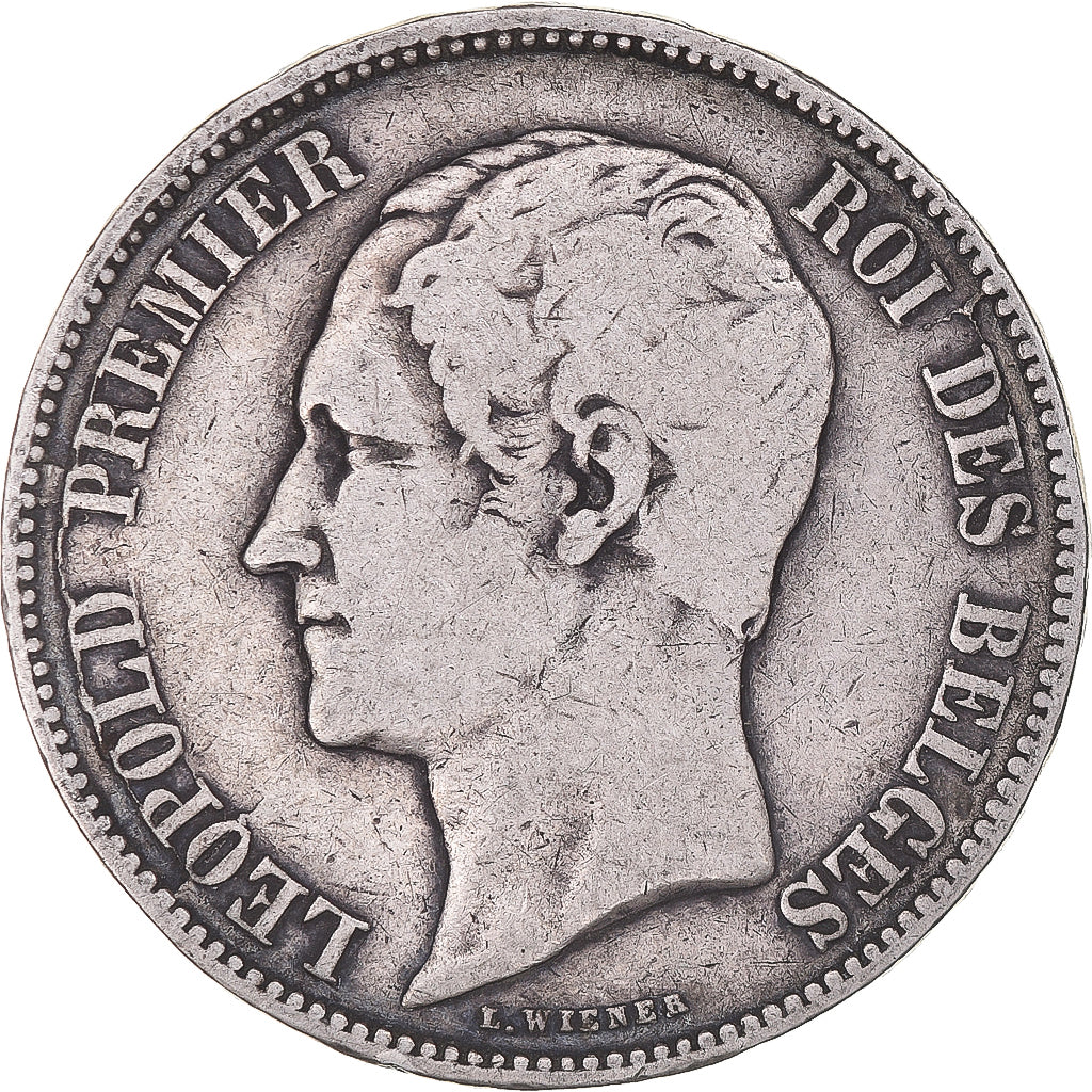 Coin, Belgium, Leopold I, 5 Francs, 5 Frank, 1850, VF(20-25), Silver, KM:17