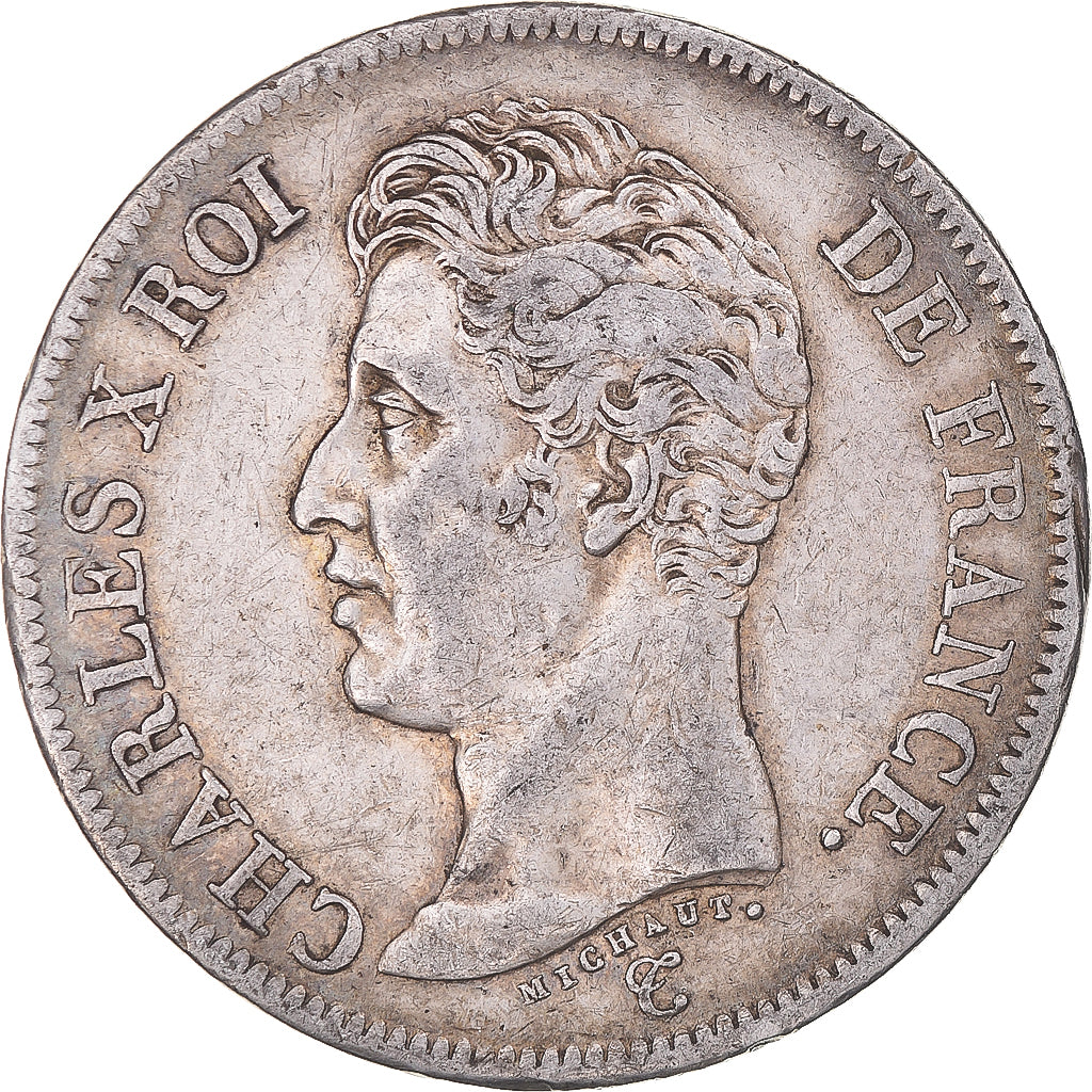 Münze, Frankreich, Charles X, 5 Francs, 1826, Bayonne, SS, Silber, KM:720.8