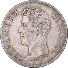 Münze, Frankreich, Charles X, 5 Francs, 1826, Bayonne, SS, Silber, KM:720.8