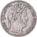 Moeda, França, Louis-Philippe, 5 Francs, 1837, Lille, VF(30-35), Prata