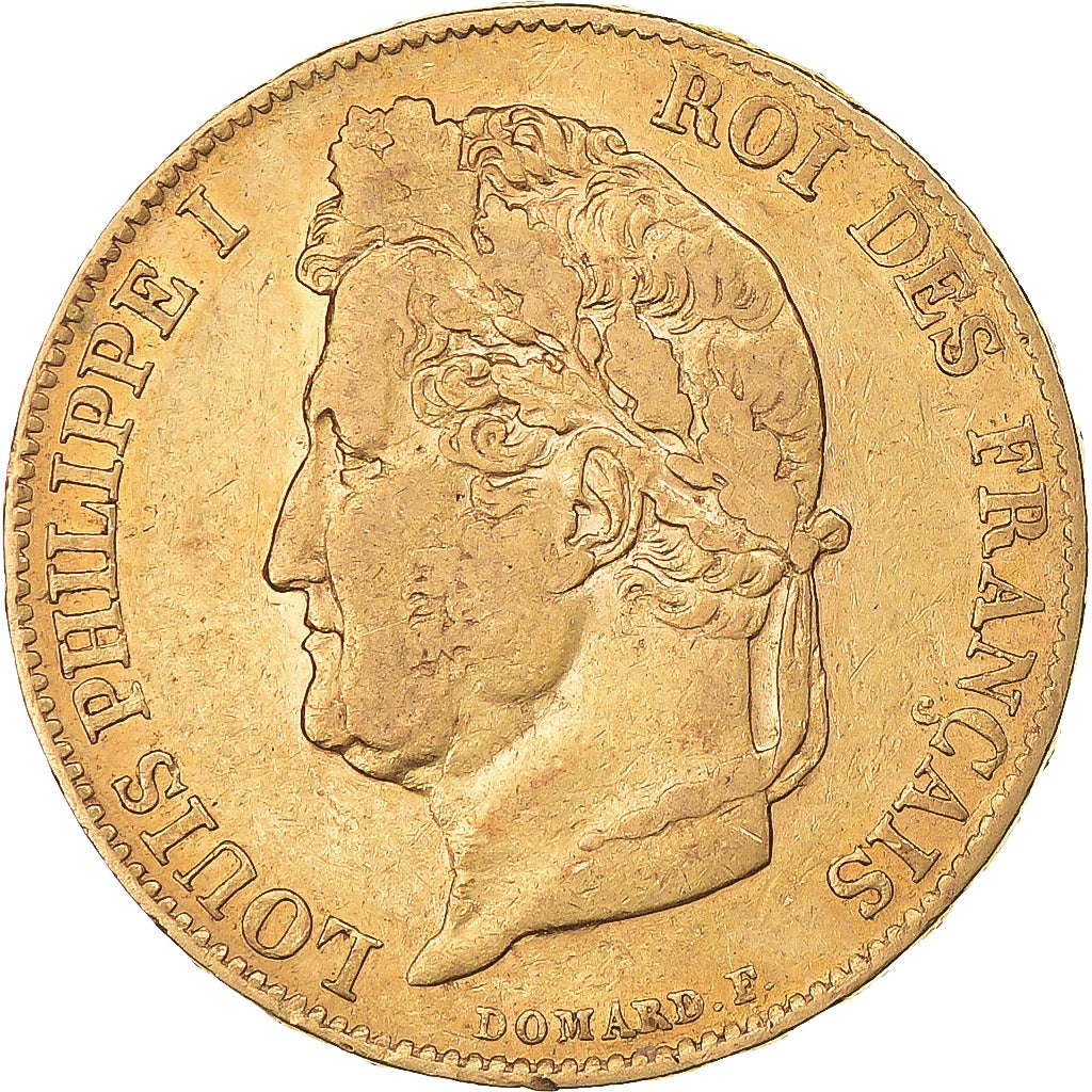 Coin, France, Louis-Philippe, 20 Francs, 1840, Paris, VF(30-35), Gold, KM:750.1