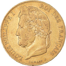Coin, France, Louis-Philippe, 20 Francs, 1840, Paris, VF(30-35), Gold, KM:750.1