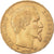 Moeda, França, Napoleon III, 20 Francs, 1858, Strasbourg, AU(50-53), Dourado
