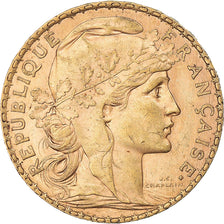 Coin, France, Marianne, 20 Francs, 1902, Paris, AU(50-53), Gold, KM:847