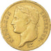 Moeda, França, Napoleon I, 40 Francs, 1811, Paris, EF(40-45), Dourado