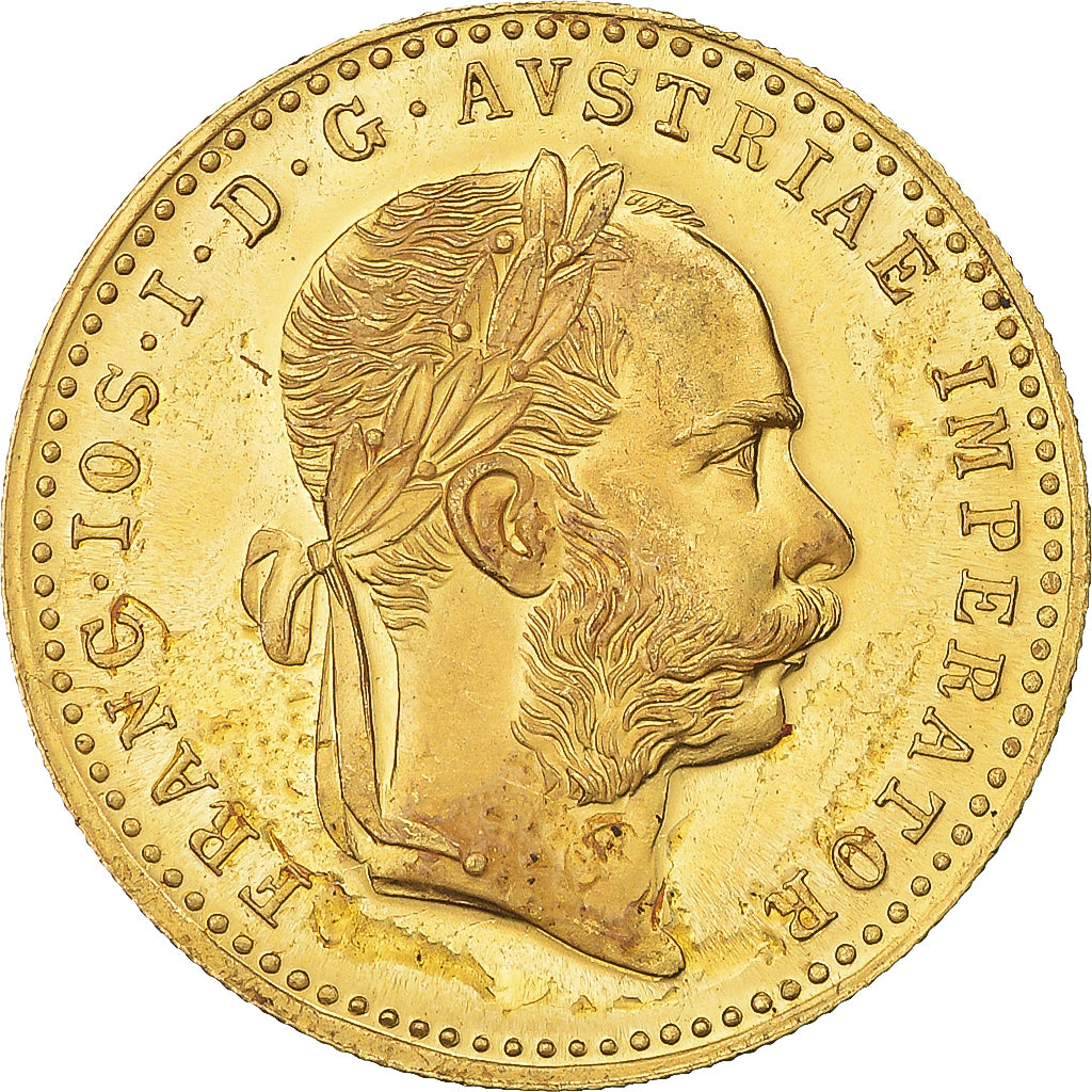 Coin, Austria, Franz Joseph I, Ducat, 1915, Restrike, MS(64), Gold, KM:2267