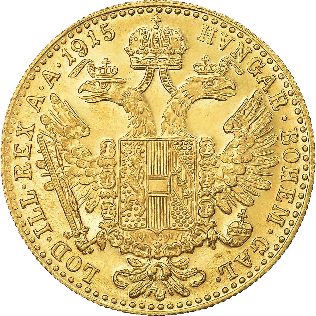 Münze, Österreich, Franz Joseph I, Ducat, 1915, Restrike, UNZ+, Gold, KM:2267