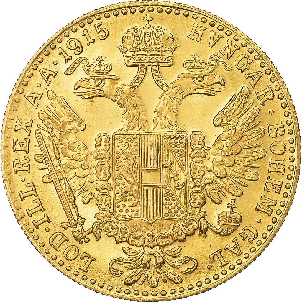Moneta, Austria, Franz Joseph I, Ducat, 1915, Restrike, SPL+, Oro, KM:2267