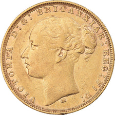 Coin, Australia, Victoria, Sovereign, 1879, Melbourne, AU(50-53), Gold, KM:7