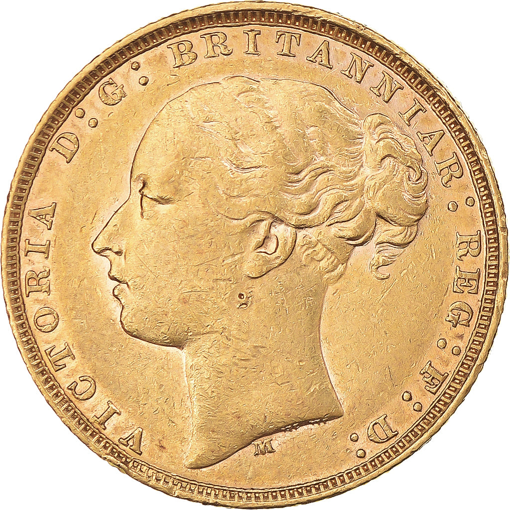Münze, Australien, Victoria, Sovereign, 1883, Melbourne, SS, Gold, KM:7