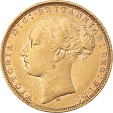 Münze, Australien, Victoria, Sovereign, 1883, Melbourne, SS, Gold, KM:7