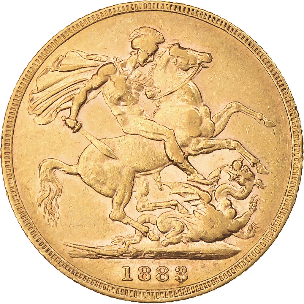 Münze, Australien, Victoria, Sovereign, 1883, Melbourne, SS, Gold, KM:7
