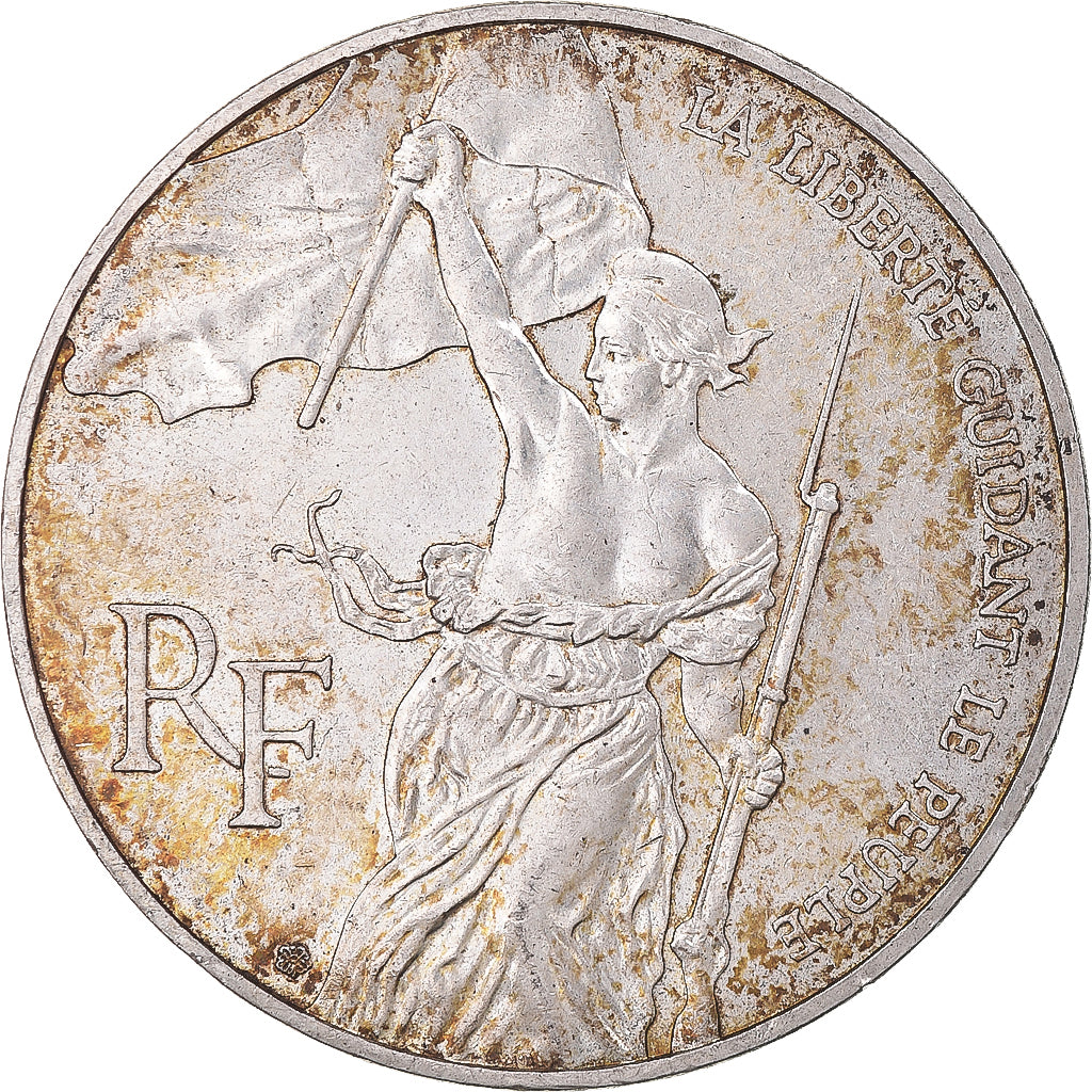 Coin, France, Liberté guidant le peuple, 100 Francs, 1993, MS(60-62), Silver