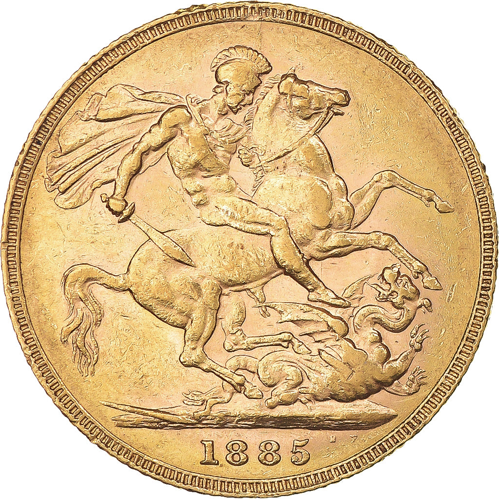 Coin, Australia, Victoria, Souverain, Sovereign, 1885, Melbourne, AU(50-53)