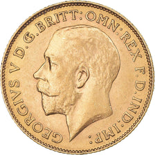 Coin, South Africa, George V, 1/2 Sovereign, 1925, Pretoria, MS(60-62), Gold