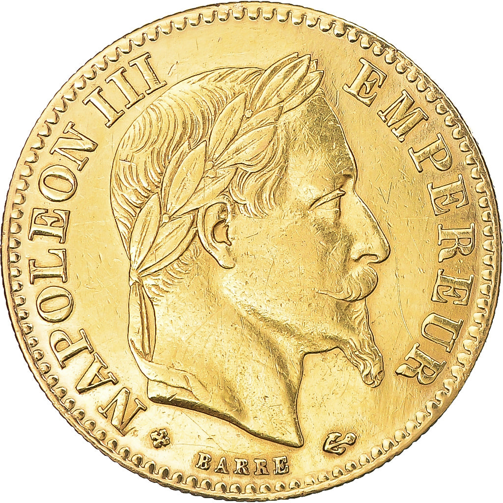 Munten, Frankrijk, Napoleon III, 10 Francs, 1862, Strasbourg, Hybrid issue, ZF