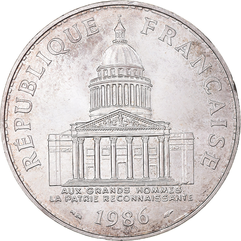 Coin, France, Panthéon, 100 Francs, 1986, Paris, MS(60-62), Silver, KM:951.1