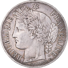 Moneta, Francia, Cérès, 5 Francs, 1850, Paris, MB+, Argento, KM:761.1