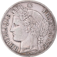 Moneta, Francia, Cérès, 5 Francs, 1851, Paris, MB, Argento, KM:761.1