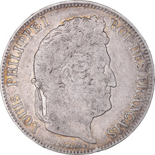 Coin, France, Louis-Philippe, 5 Francs, 1835, Lyon, VF(20-25), Silver, KM:749.4
