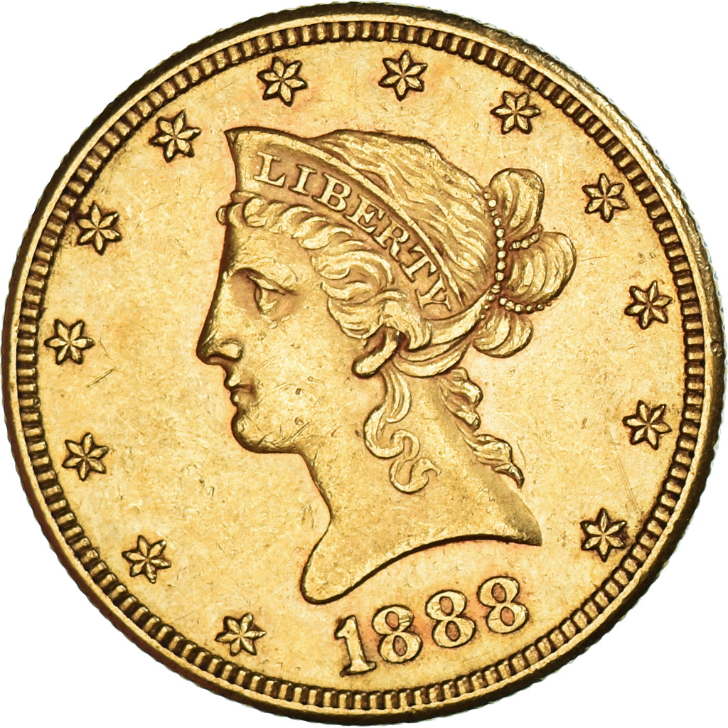 Moneda, Estados Unidos, Coronet Head, $10, Eagle, 1888, U.S. Mint, San