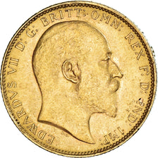 Coin, Australia, Edward VII, Sovereign, 1907, Melbourne, AU(55-58), Gold, KM:15