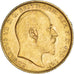 Coin, Australia, Edward VII, Sovereign, 1907, Melbourne, AU(55-58), Gold, KM:15