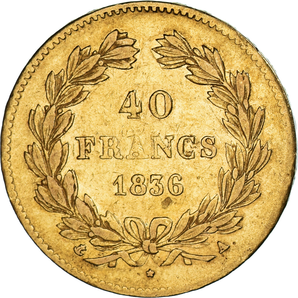 Coin, France, Louis-Philippe, 40 Francs, 1836, Paris, EF(40-45), Gold, KM:747.1