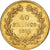 Coin, France, Louis-Philippe, 40 Francs, 1836, Paris, EF(40-45), Gold, KM:747.1