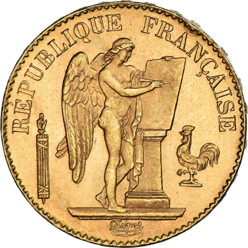 Coin, France, Génie, 20 Francs, 1890, Paris, MS(63), Gold, KM:825, Gadoury:1063