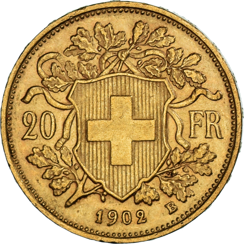 Moneda, Suiza, 20 Francs, 1902, Bern, EBC+, Oro, KM:35.1