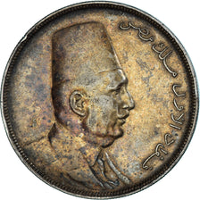 Munten, Egypte, Fuad I, 20 Piastres, 1923, Heaton, ZF, Zilver, KM:338