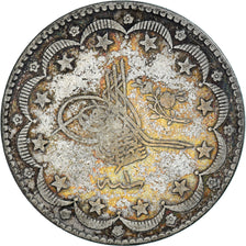 Coin, Turkey, Abdul Hamid II, 20 Kurush, 1876, Qustantiniyah, VF(30-35), Silver