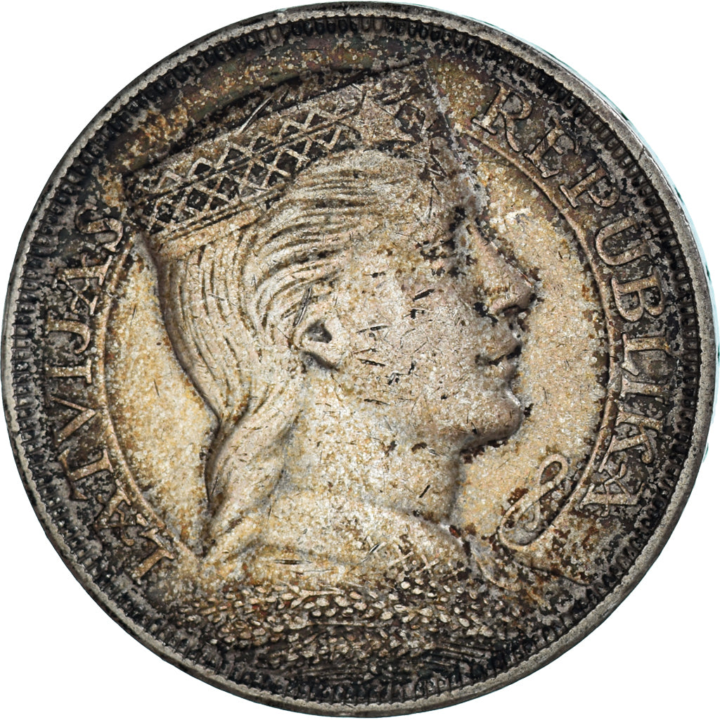 Coin, Latvia, 5 Lati, 1931, AU(50-53), Silver, KM:9