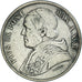 Monnaie, États italiens, PAPAL STATES, Pius IX, 5 Lire, 1870, Roma, TB+