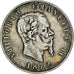 Moneta, Italia, Vittorio Emanuele II, 5 Lire, 1872, Milan, MB, Argento, KM:8.3