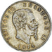 Coin, Italy, Vittorio Emanuele II, 5 Lire, 1874, Milan, EF(40-45), Silver