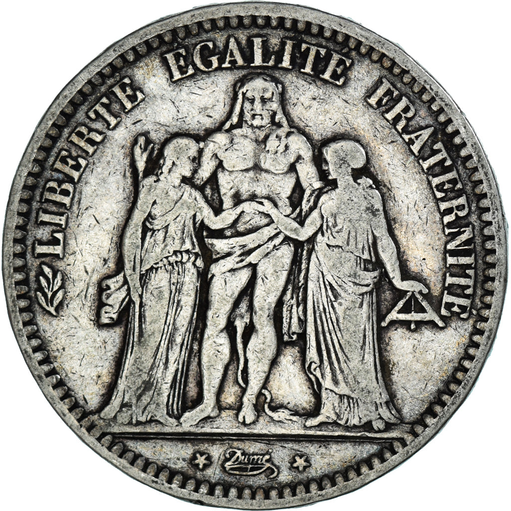 Coin, France, Hercule, 5 Francs, 1848, Bordeaux, VF(20-25), Silver, KM:756.4
