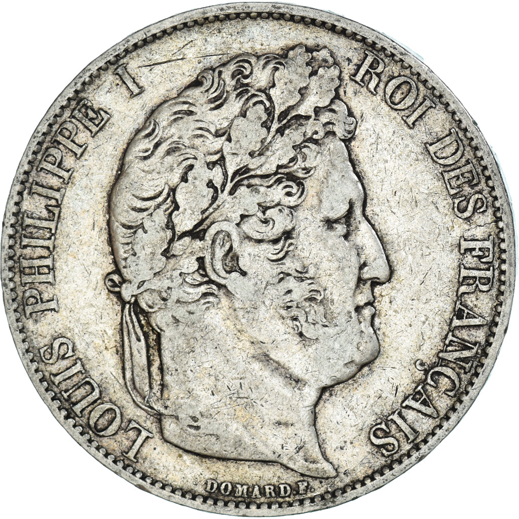 Coin, France, Louis-Philippe, 5 Francs, 1844, Lille, VF(30-35), Silver